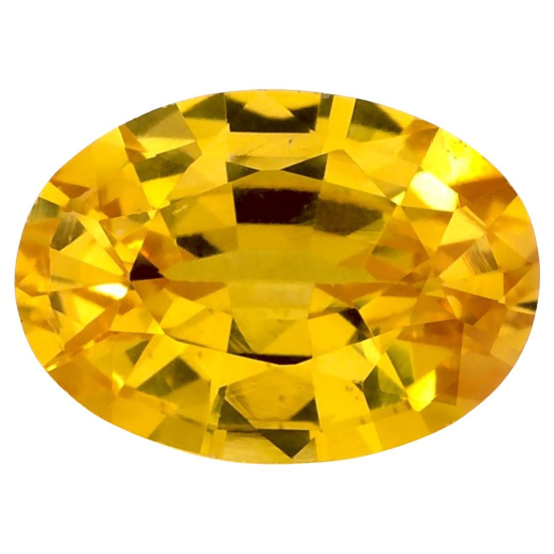 1.67 carati di zaffiro giallo ovale sfuso