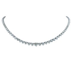16.70 Carat Diamond Riviera Platinum Necklace