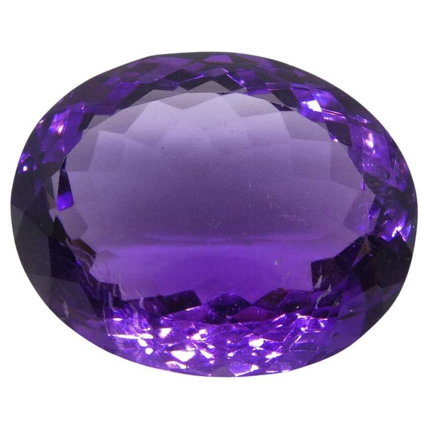 16.72 ct Oval Amethyst For Sale