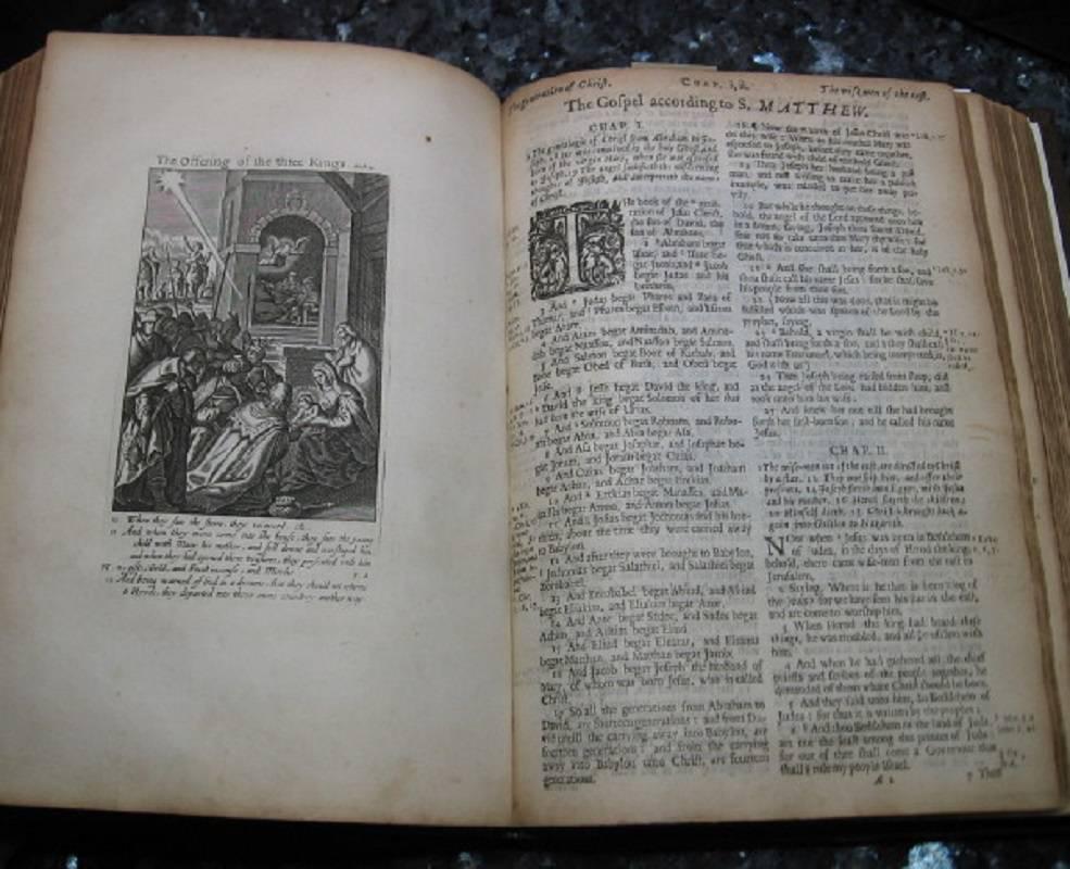 Other 1675 King James Bible Cambridge Complete Illustrated 178 Van Hove Engravings For Sale