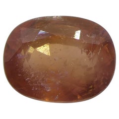 1.67ct Cushion Orange Sapphire from Tanzania