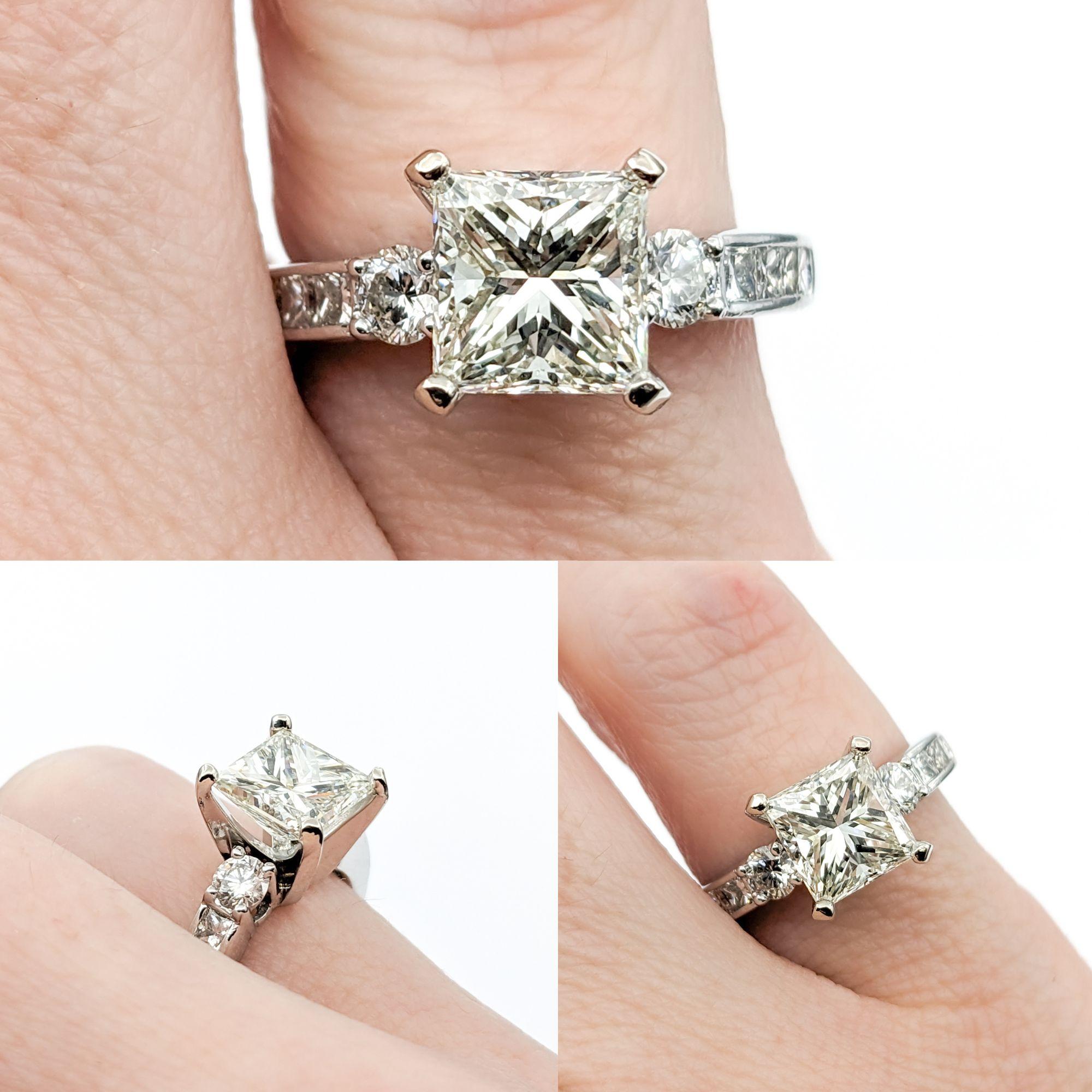 1.67ct Diamond Engagement Ring In White Gold

This exquisite Diamond Engagement Ring, exquisitely crafted in 14kt white gold, showcases a breathtaking 1.67ct diamond that illuminates with its SI1 clarity and J color, casting a spell of elegance. The