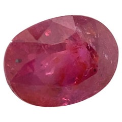 1.67ct Oval Red Ruby GIA Certified Madagascar Unheated