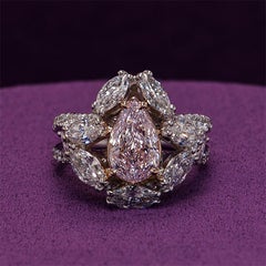 1.67cts Pink Diamond Laurel Ring