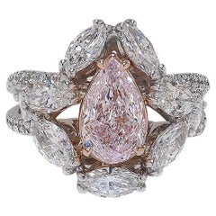 1.67cts Pink Diamond Laurel Ring