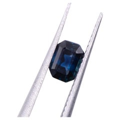 1,68 quilates zafiro azul gema suelta talla esmeralda 6x4mm