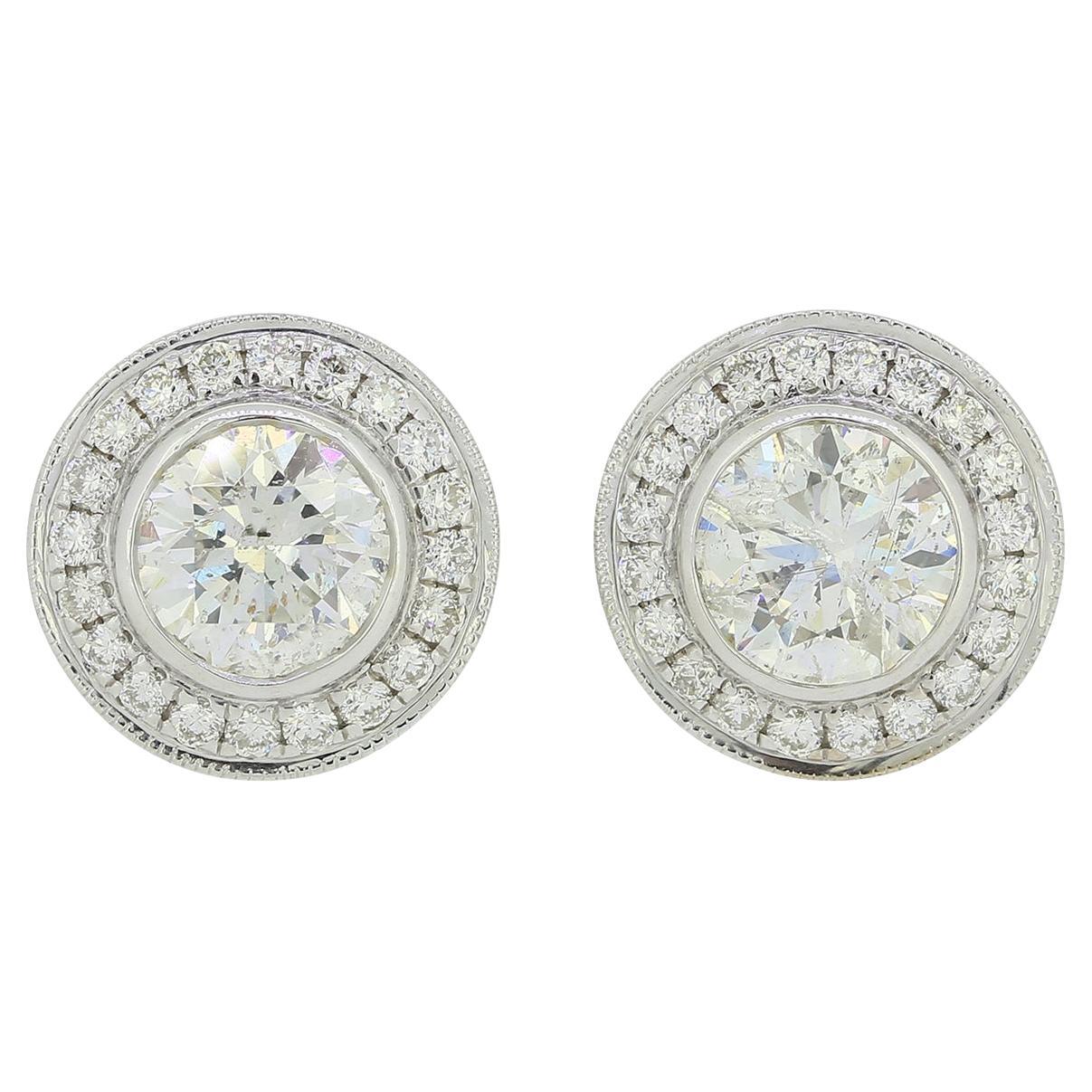 Pendientes de diamantes de 1,68 quilates