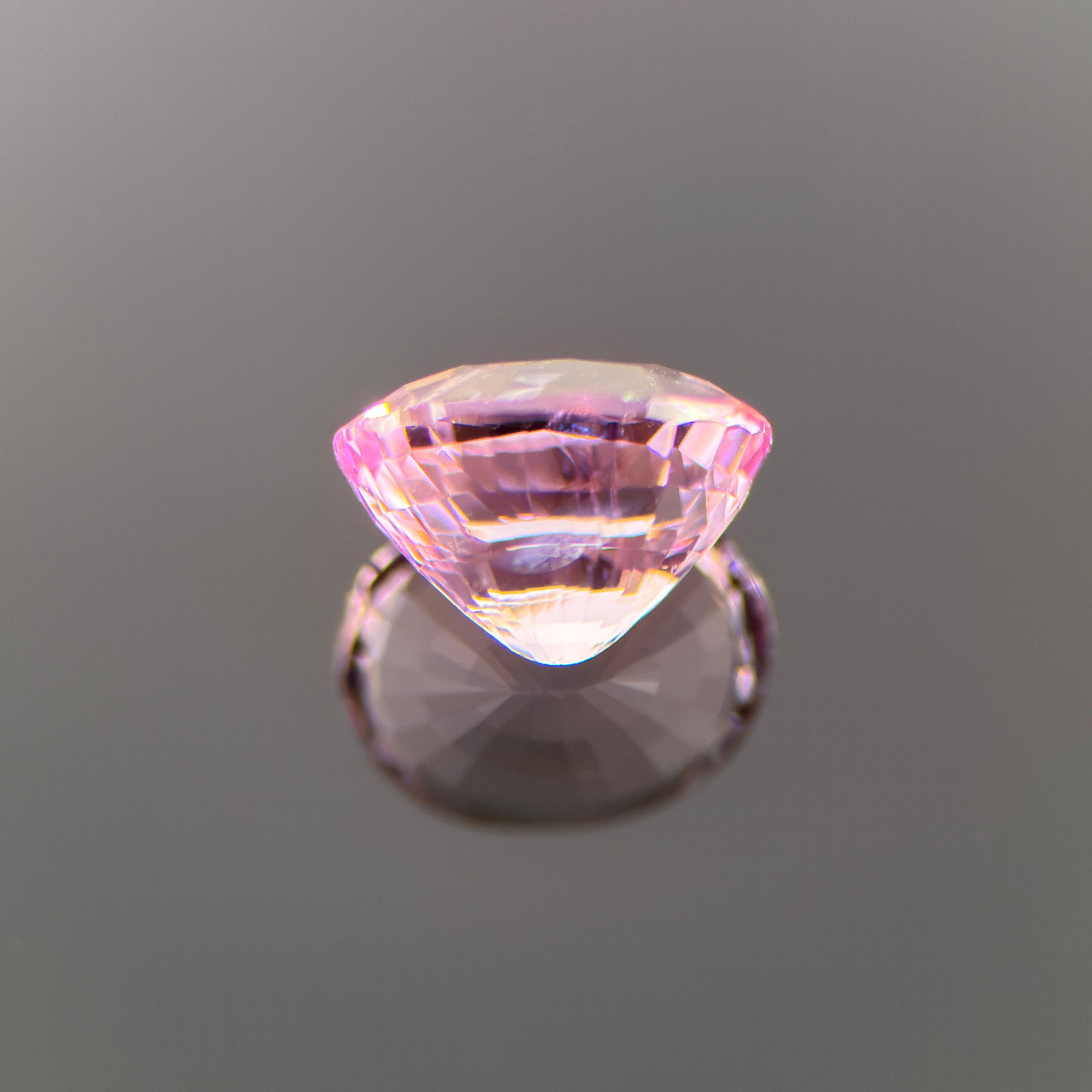 1,68-Karat natürlicher rosa Spinell - zart pastellfarbener Ovalschliff, unbehandelt im Angebot 6