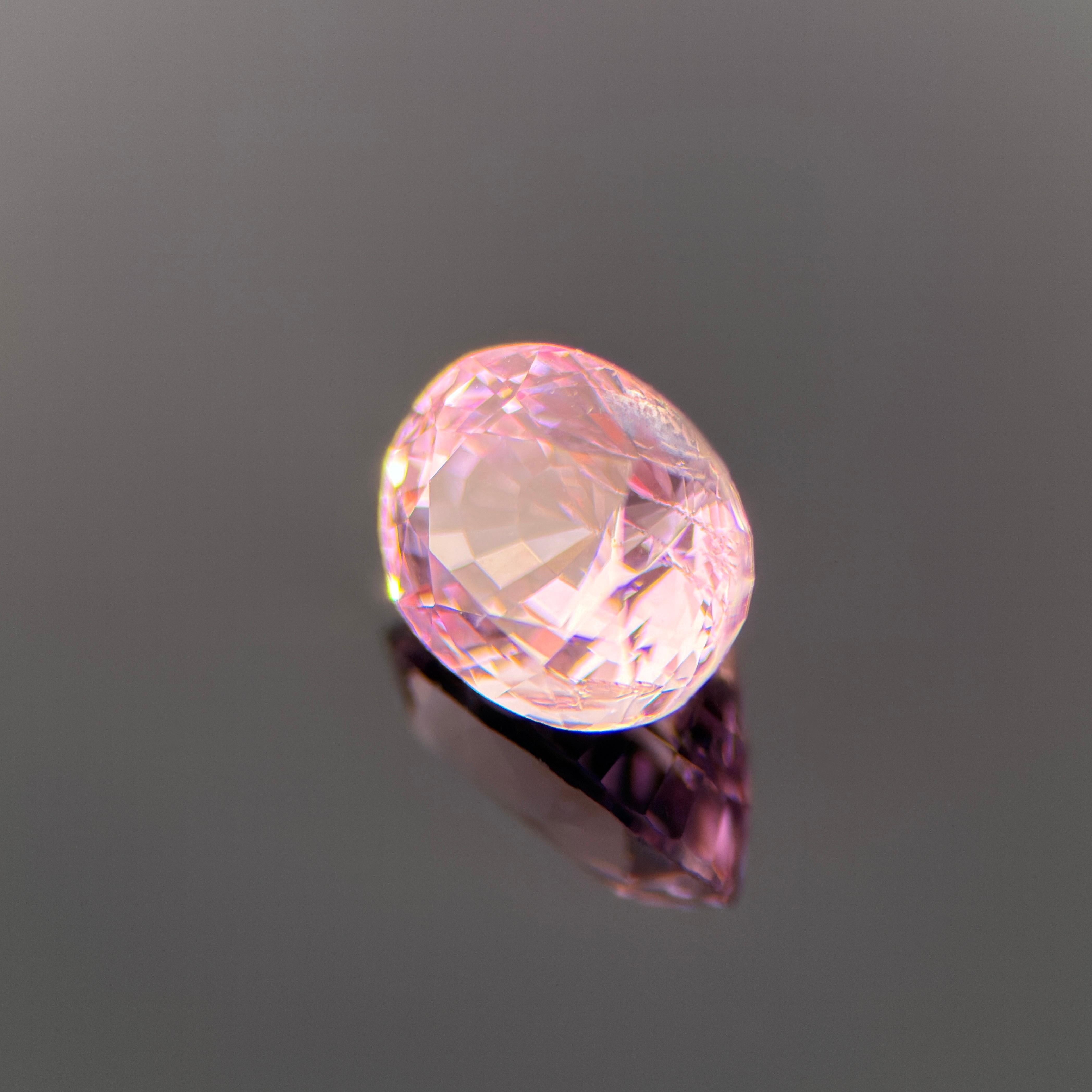 1,68-Karat natürlicher rosa Spinell - zart pastellfarbener Ovalschliff, unbehandelt im Angebot 4