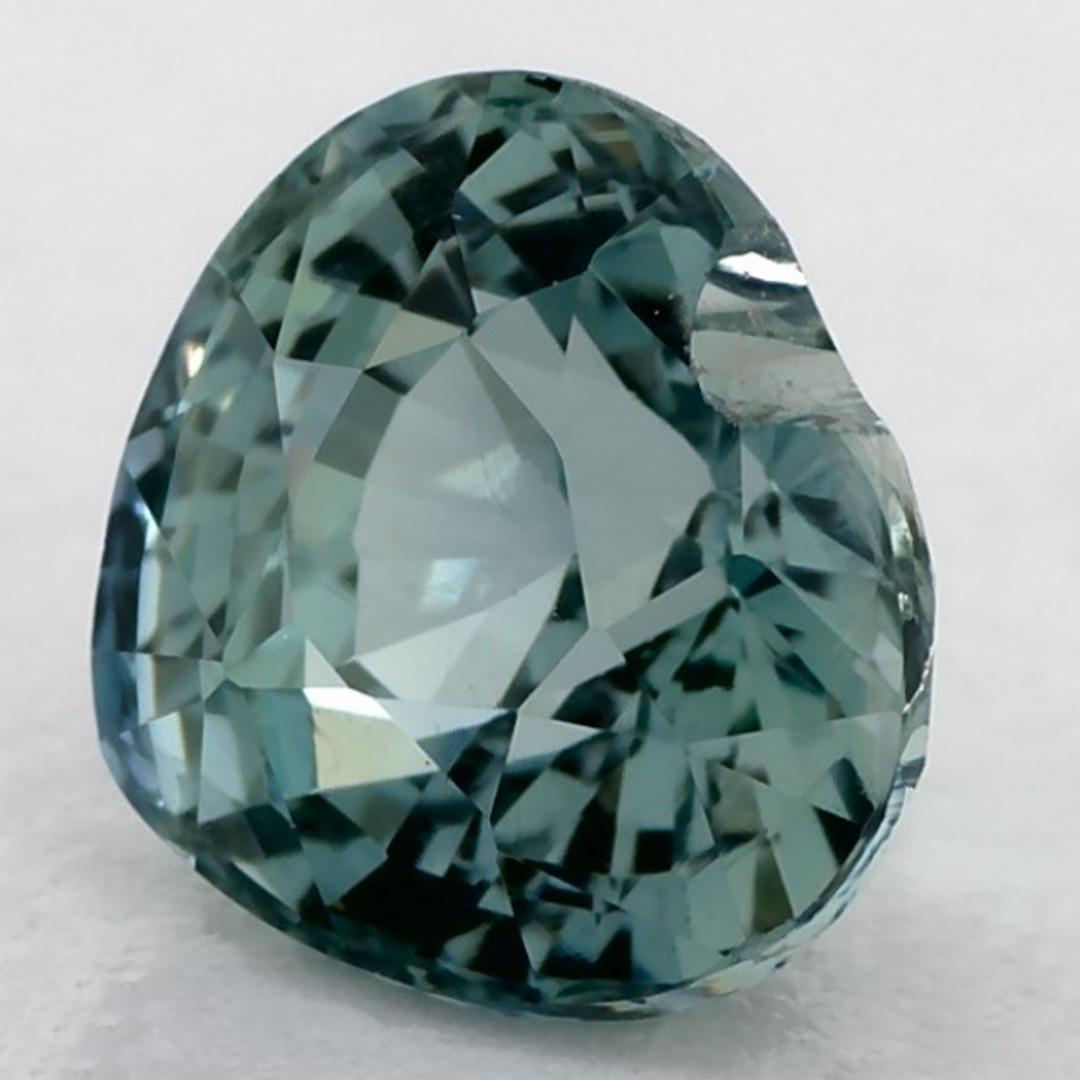 Taille cœur 1.68 Ct Blue Sapphire Heart Loose Gemstone (pierre précieuse en vrac) en vente