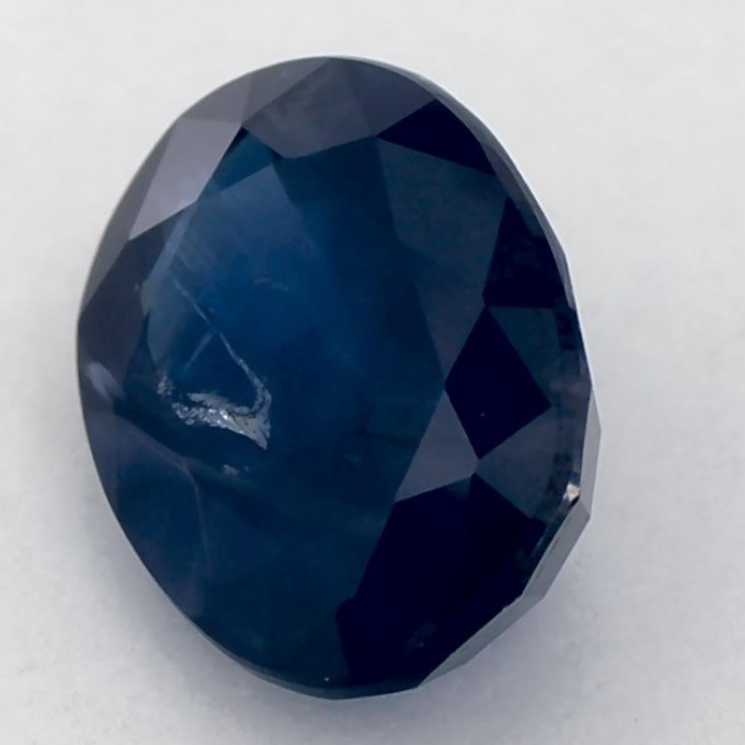Taglio ovale 1.68 carati di zaffiro blu ovale sfuso in vendita