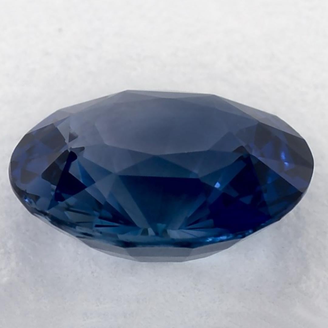 1.68 Ct Blue Sapphire Oval Loose Gemstone In New Condition For Sale In Fort Lee, NJ
