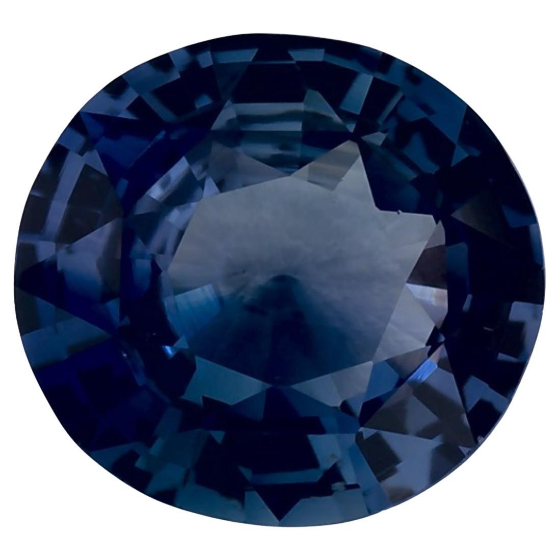 1.68 Ct Blue Sapphire Oval Loose Gemstone