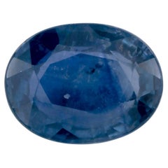 1.68 Karat Blauer Saphir Oval Loser Edelstein