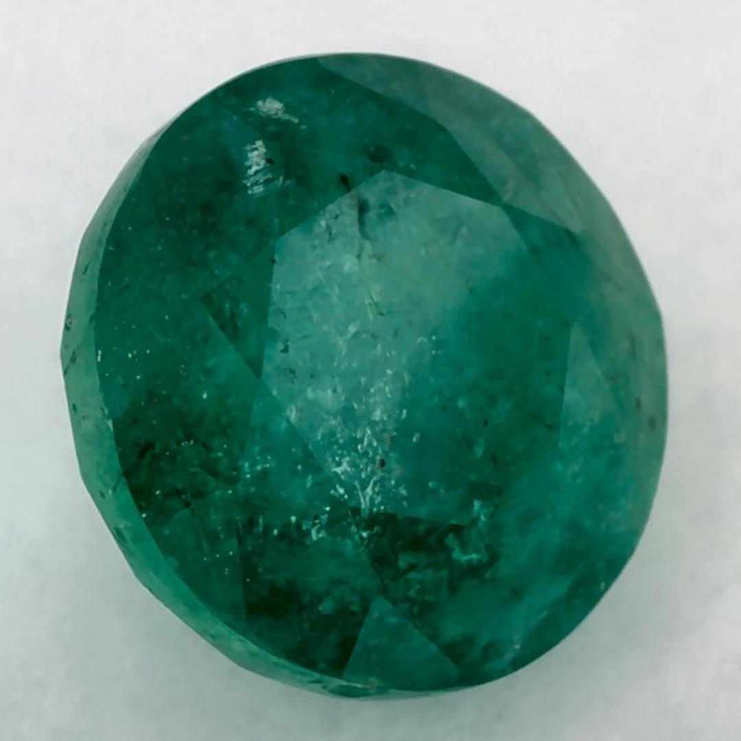 Taille ronde 1.68 Ct Emerald Round Loose Gemstone (pierre précieuse en vrac) en vente