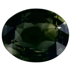 1.68 carati di zaffiro verde ovale certificato, gemma sfusa