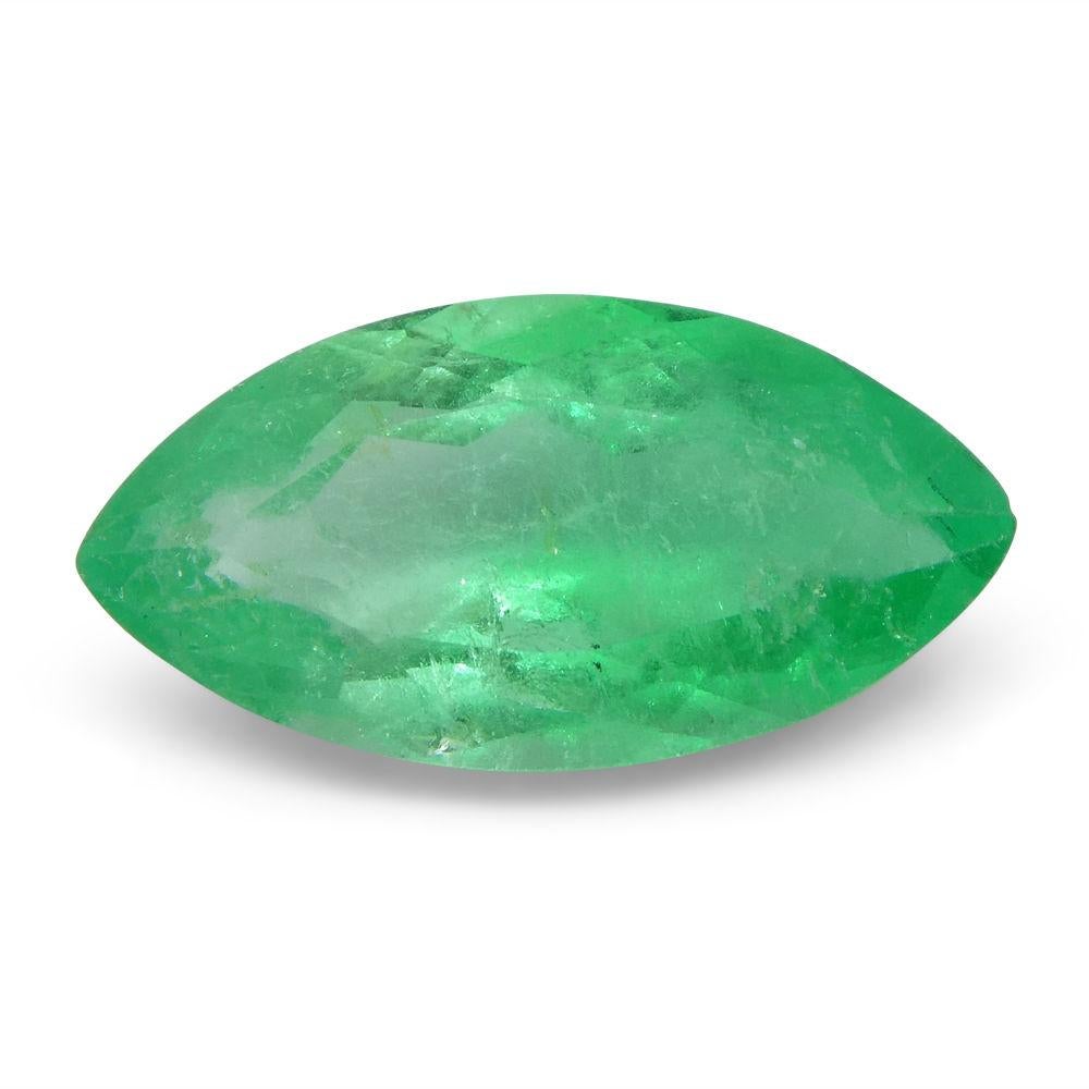 1.68 ct Marquise Emerald GIA Certified Colombian In New Condition For Sale In Toronto, Ontario