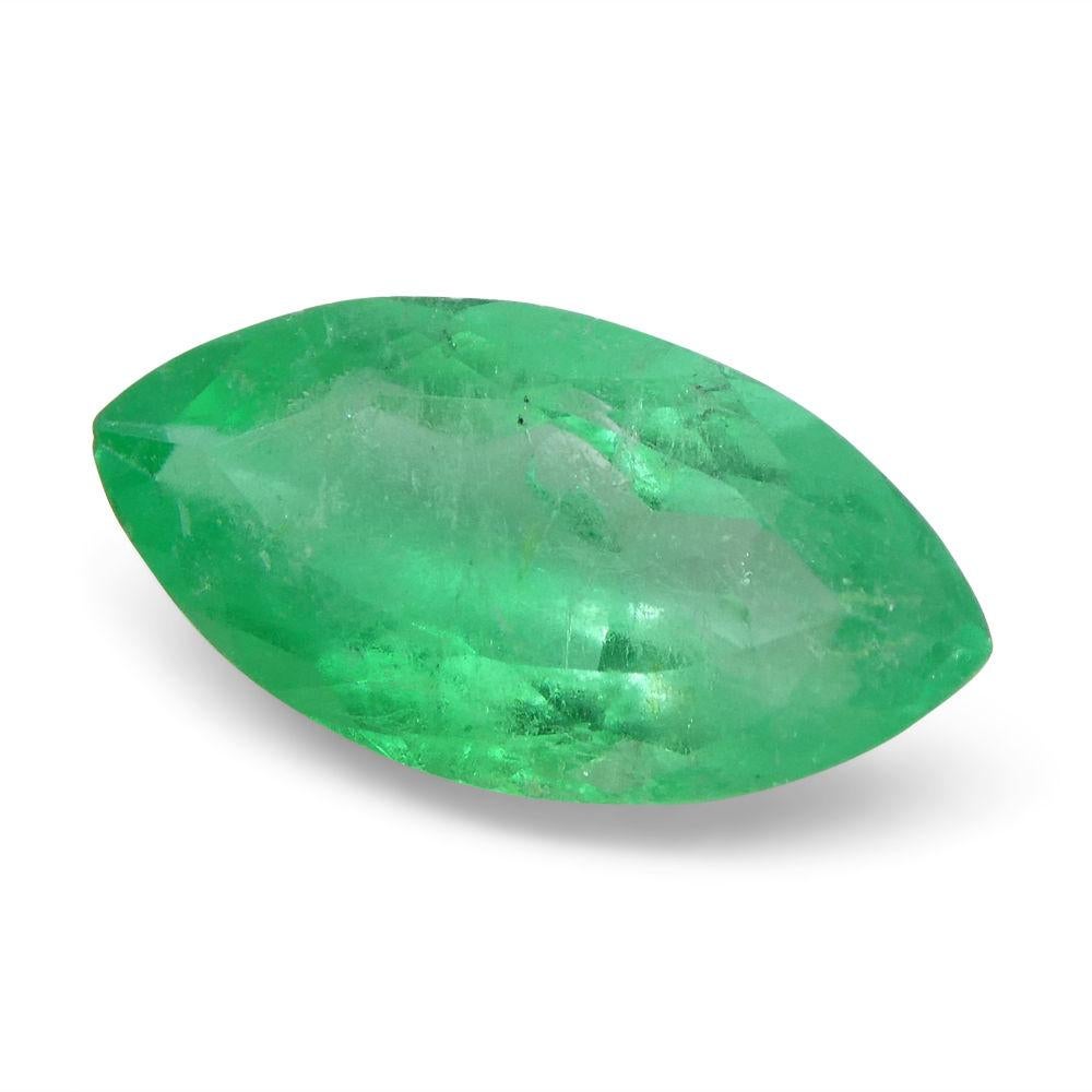1.68 ct Marquise Emerald GIA Certified Colombian For Sale 1