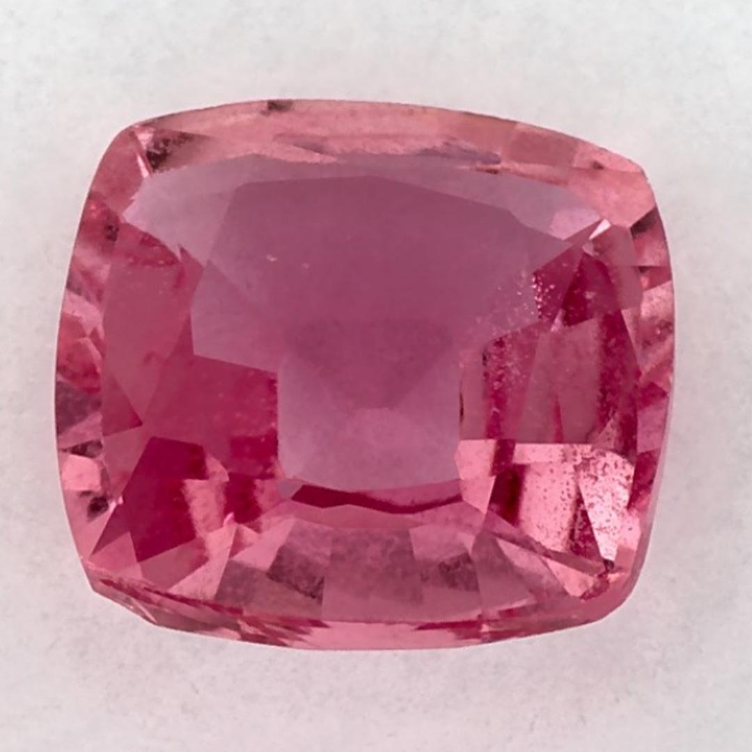 1.68 Karat rosa Saphir Cushion zertifiziert lose Edelstein im Zustand „Neu“ im Angebot in Fort Lee, NJ