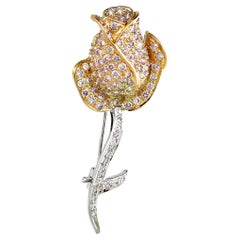 1.68 cts of White and Pink Diamond Pendant cum Brooch