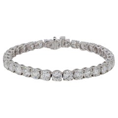 Pulsera Tenis Platino 18 Quilates F-G/SI2 Diamante Redondo