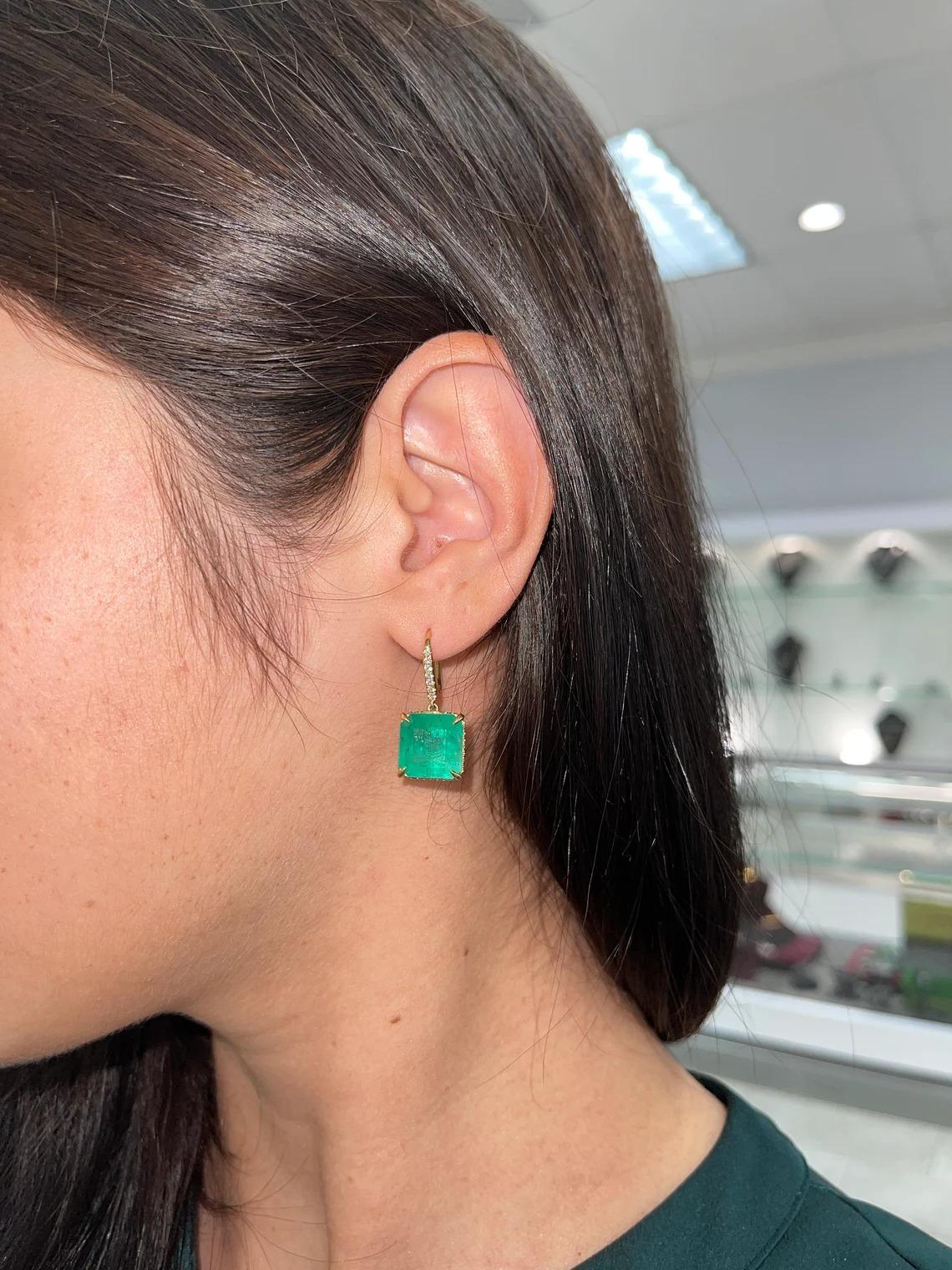 balenciaga earrings green