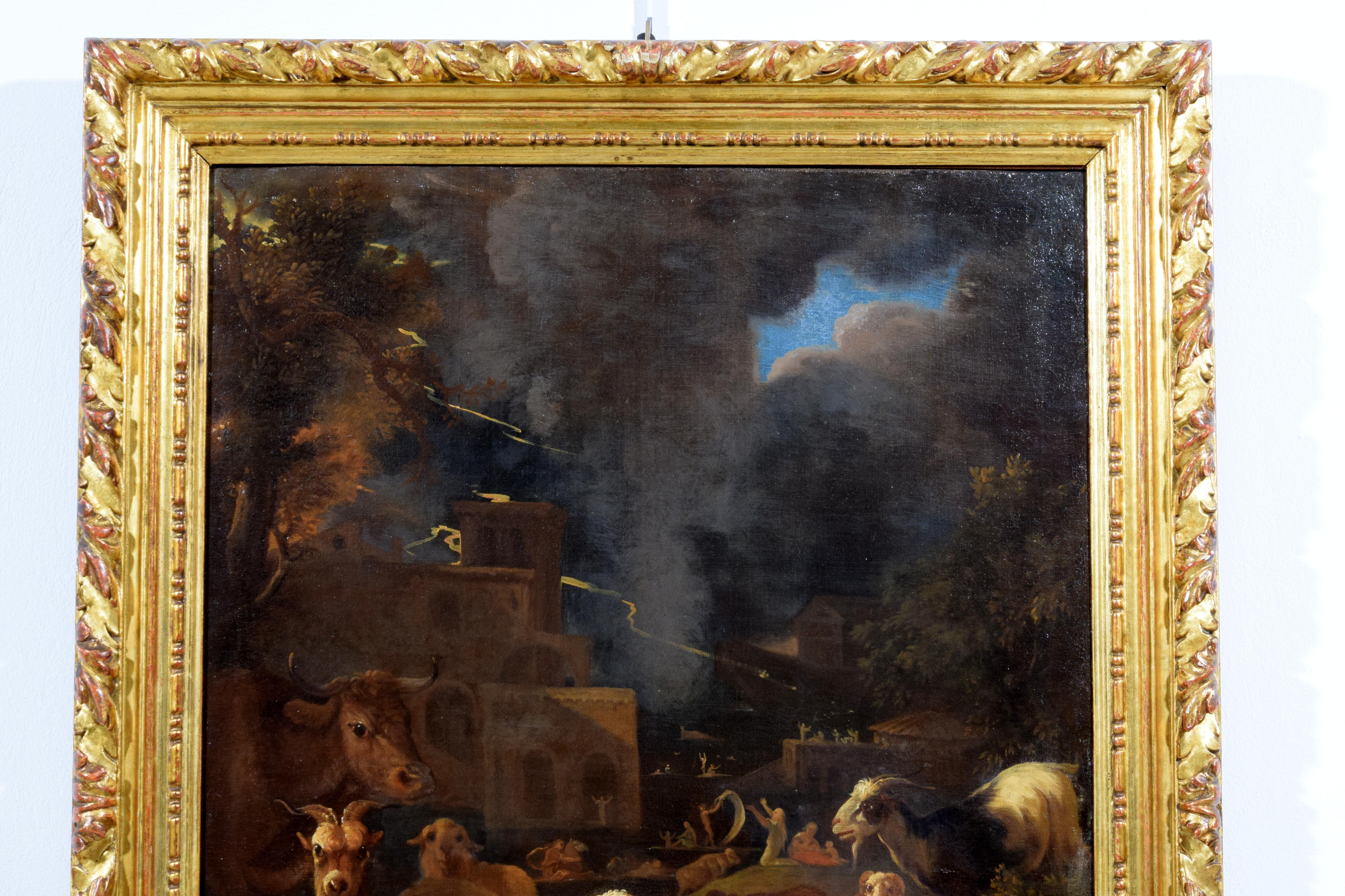 1681, Coppia di dipinti firmati Grechetto da Leone come Govaert G. VAN DER LEEUW in vendita 5