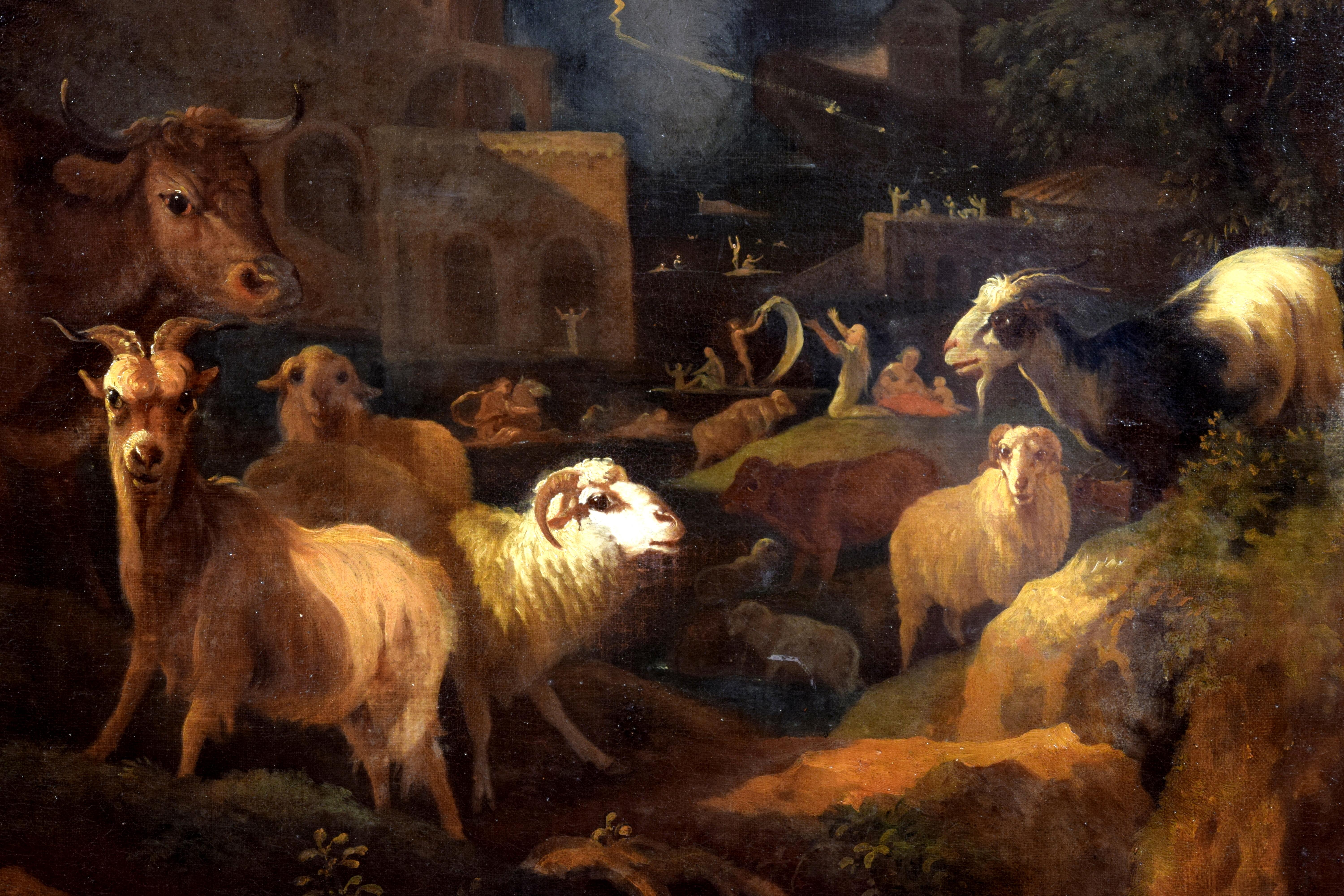 1681, Coppia di dipinti firmati Grechetto da Leone come Govaert G. VAN DER LEEUW in vendita 7