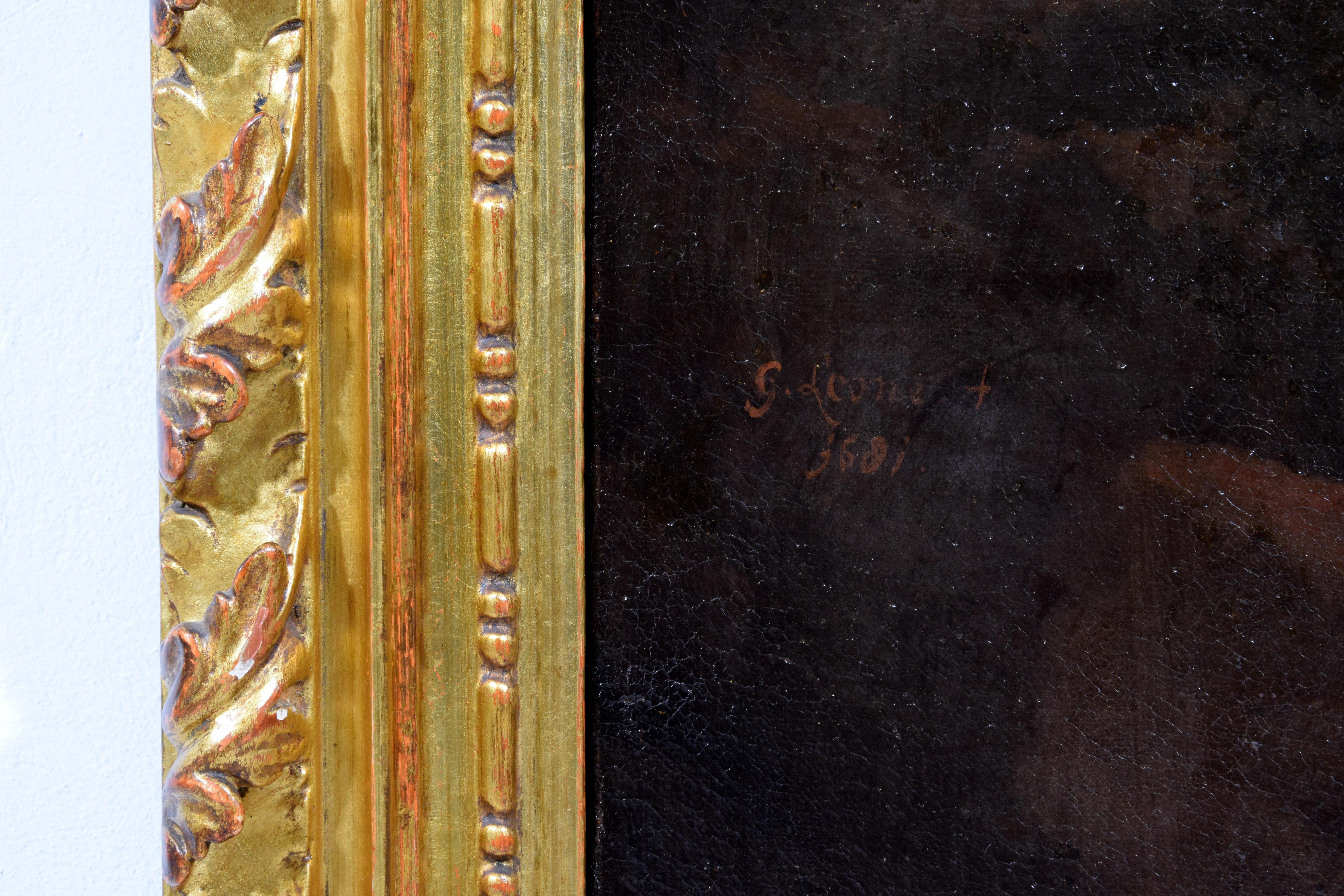 1681, Coppia di dipinti firmati Grechetto da Leone come Govaert G. VAN DER LEEUW in vendita 2