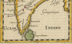 1683 Alain Manesson Mallet Map of Ancient India, the Ganges, and Taprobane