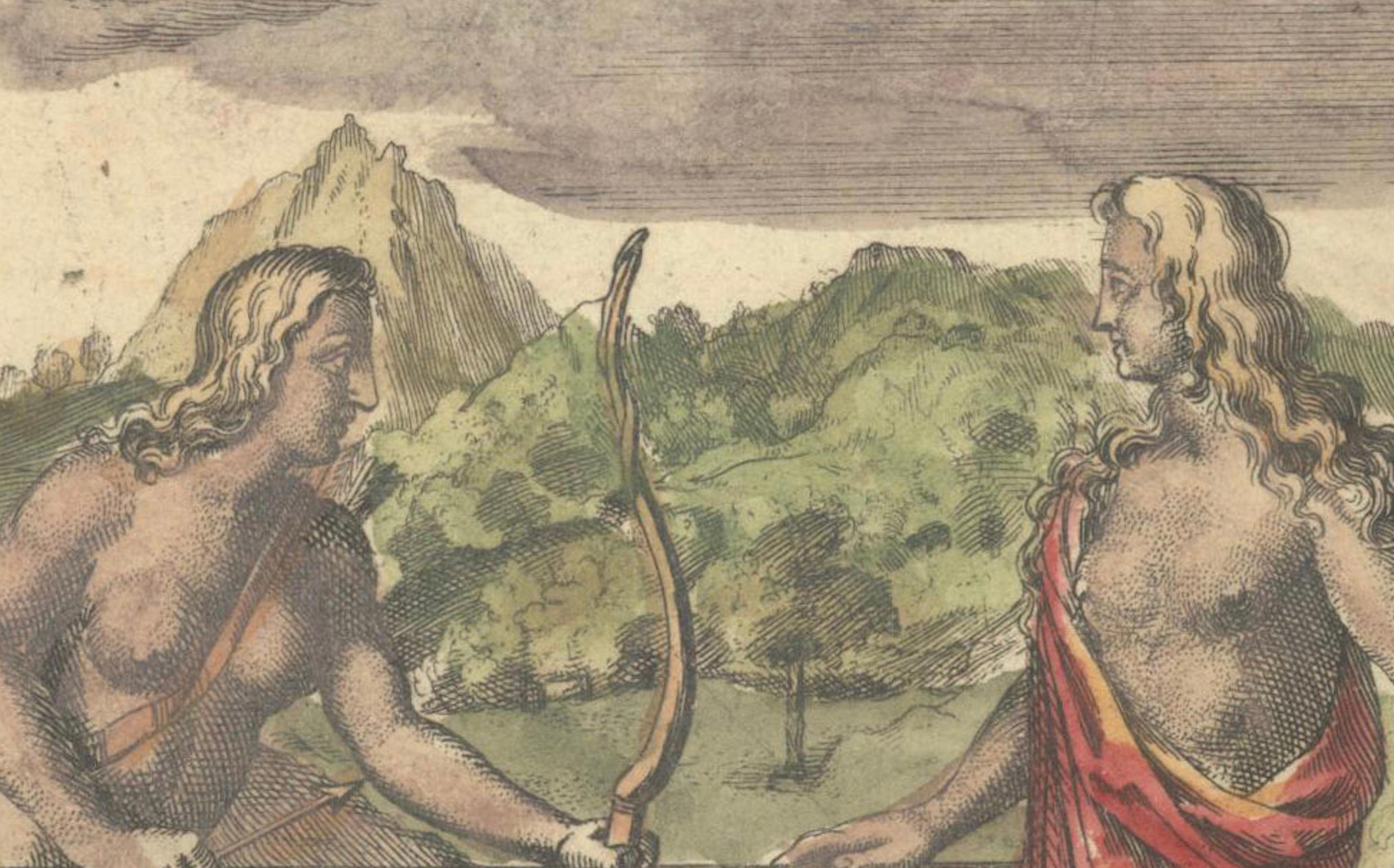 1684 Mapa Mallet del Río Amazonas y Reino de las Amazonas - Coloreado a mano, Miniatura finales del siglo XVII en venta
