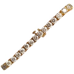 PREZZO STRACCIATO – NESSUNA OFFERTA, Bracciale con diamanti naturali da 16,85 carati in oro giallo 14K