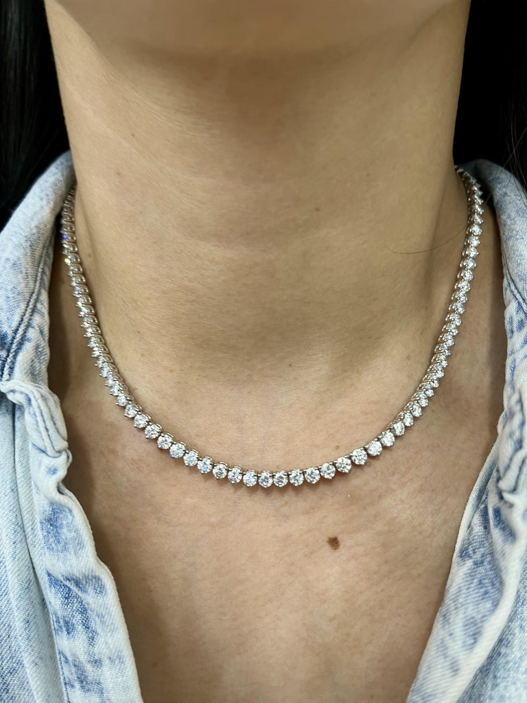 Diamond tennis necklace sale new arrivals