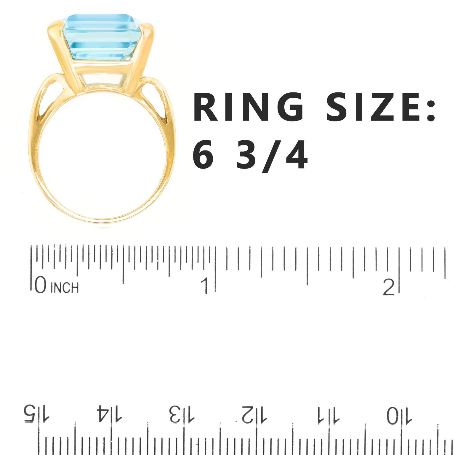 16.89 Carat Aquamarine Ring 1