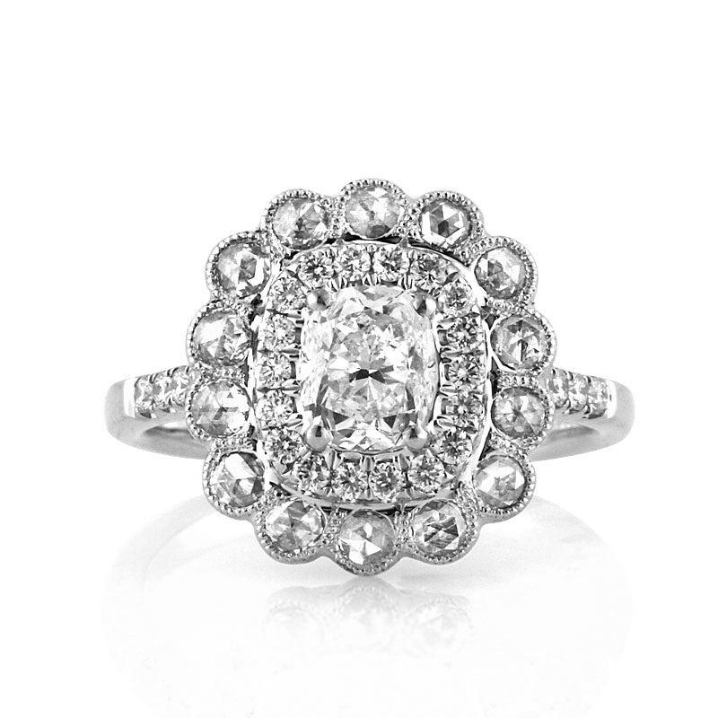 1.68ct Cushion Cut Diamond Engagement Ring