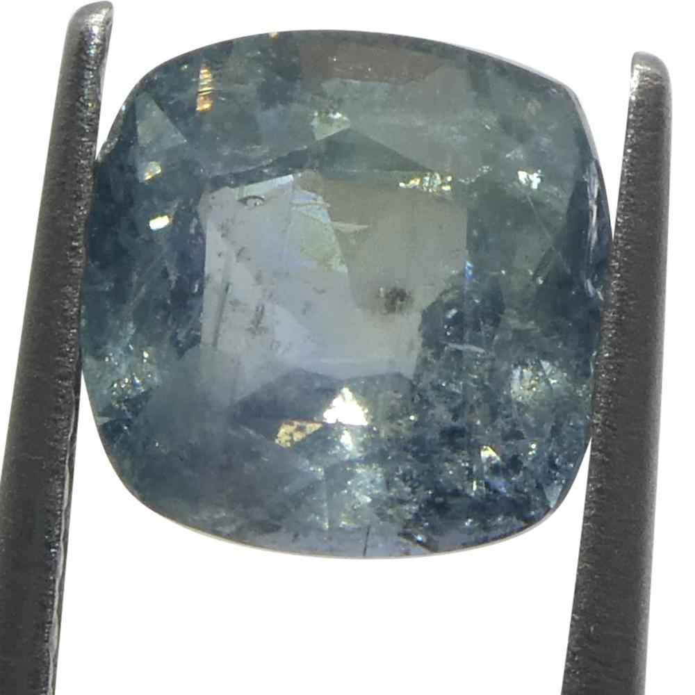 Saphir sarcelle bleu-vert de Tanzanie de 1,68ct en forme de coussin en vente 5