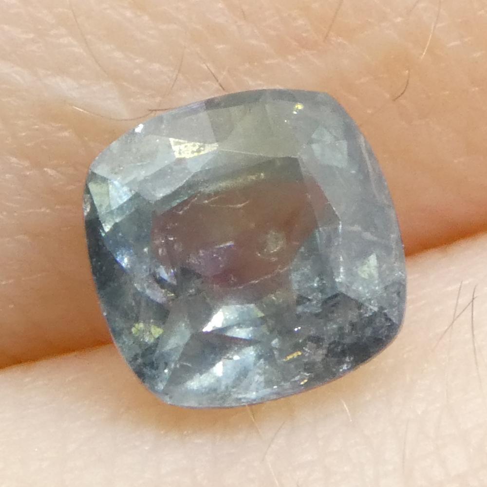 Saphir sarcelle bleu-vert de Tanzanie de 1,68ct en forme de coussin en vente 7