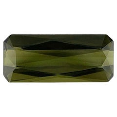 1.68ct Deep Green Tourmaline Fancy Octagon Scissor Emerald Cut 11.5x5mm