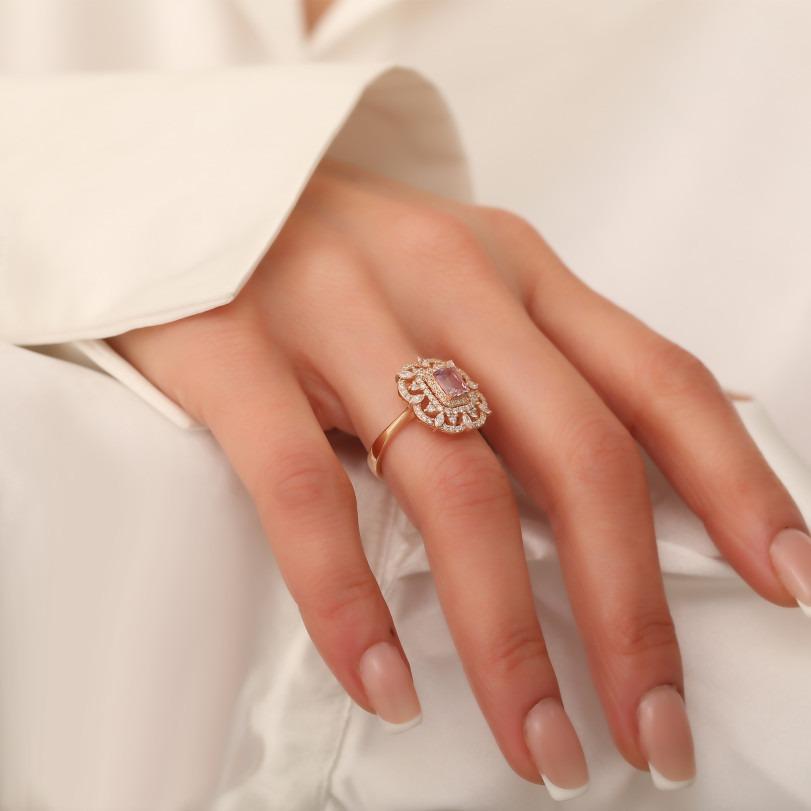 Bague Padpadrascha saphir non chauffé 1,68 carat Neuf - En vente à Fatih, 34