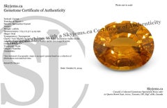 1.68ct Oval Fanta Orange Mandarin Spessartite/Spessartine Garnet from Namibia