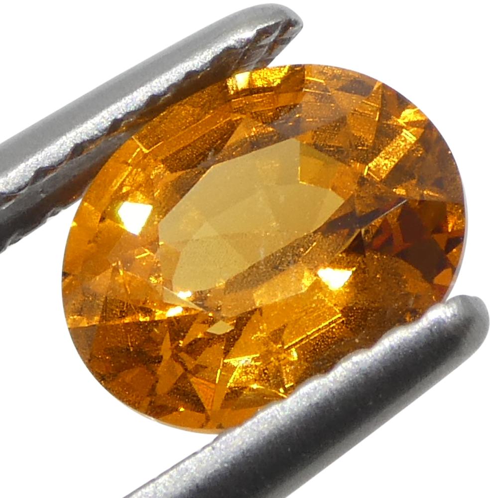 1.68ct Granato ovale Fanta Orange Mandarin Spessartite/Spessartine della Namibia In condizioni Nuovo in vendita a Toronto, Ontario