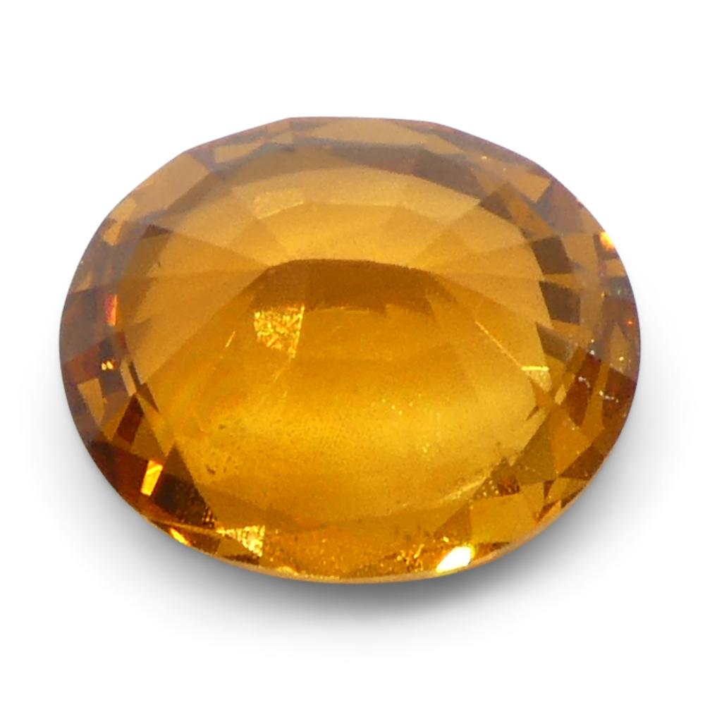 1.68ct Granato ovale Fanta Orange Mandarin Spessartite/Spessartine della Namibia in vendita 5