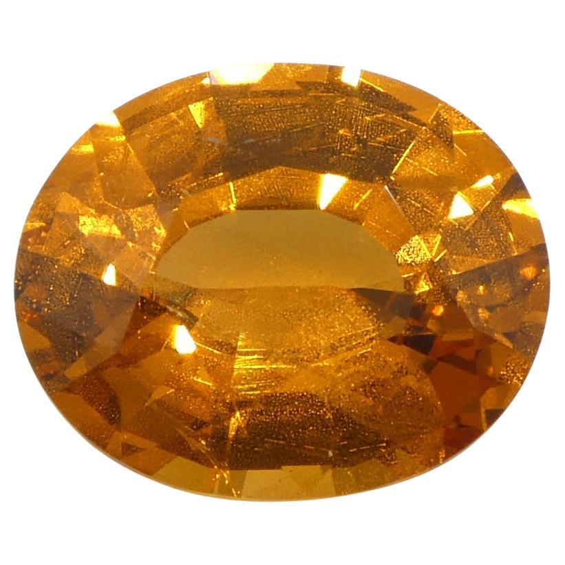 Granate Fanta Naranja Mandarina Oval de Namibia de 1.68ct