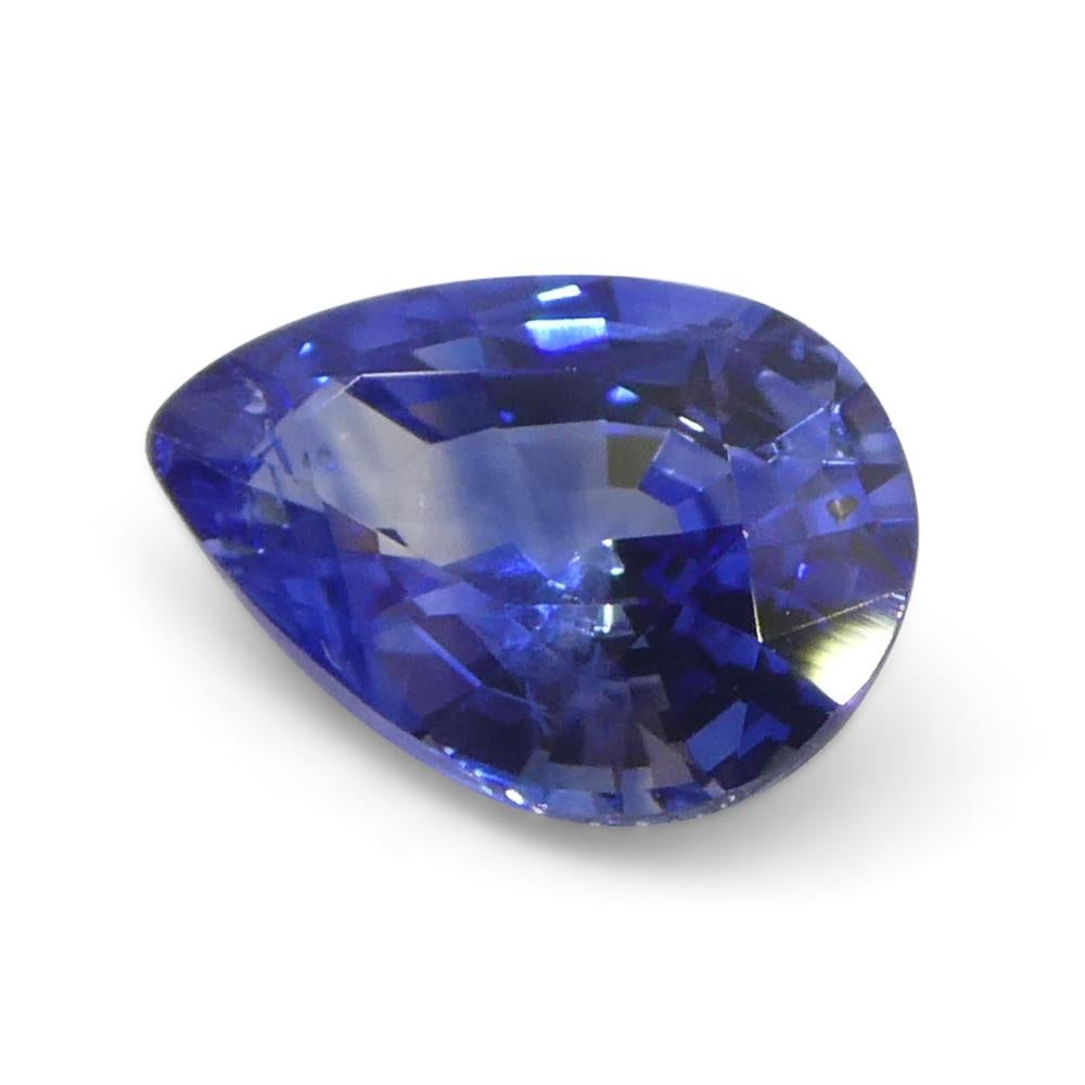 1.68ct Pear Blue Sapphire from Sri Lanka For Sale 3