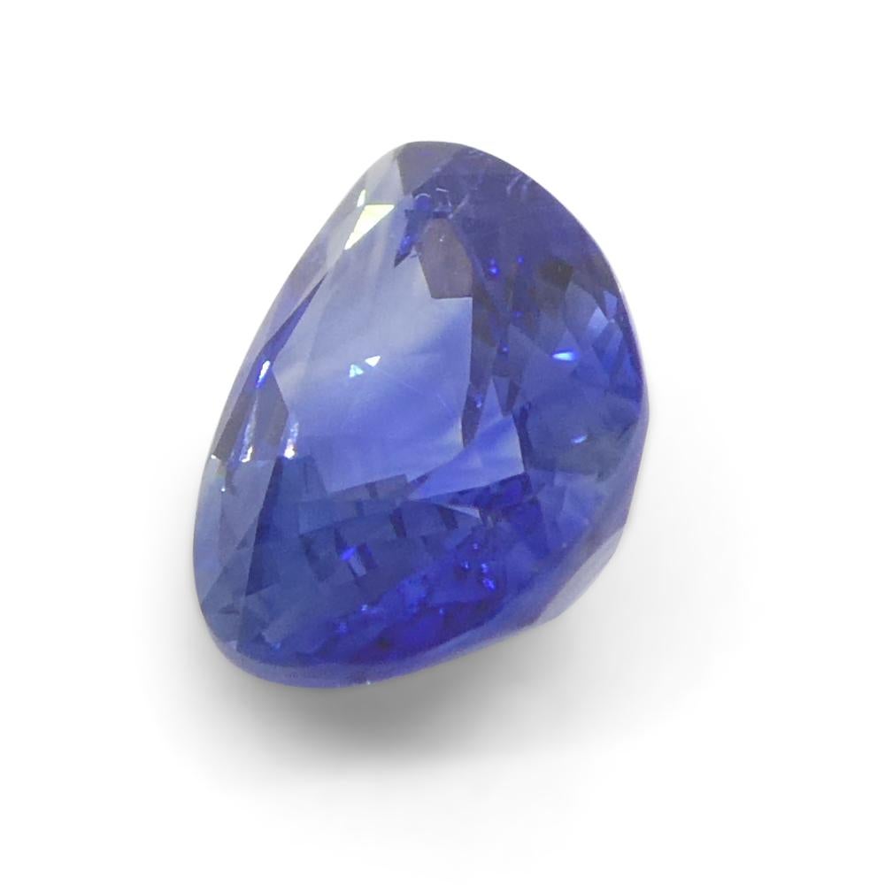 1.68ct Pear Blue Sapphire from Sri Lanka For Sale 4