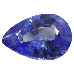 Saphir bleu poire du Sri Lanka de 1.68 carat
