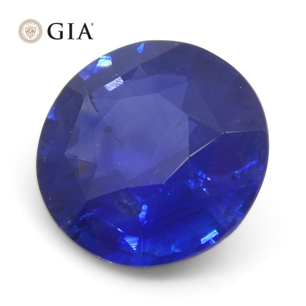 1.68ct Round Blue Sapphire GIA Certified Sri Lanka   For Sale 6