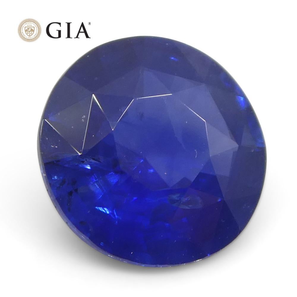 1.68 Karat runder blauer Saphir GIA zertifiziert Sri Lanka   im Angebot 1