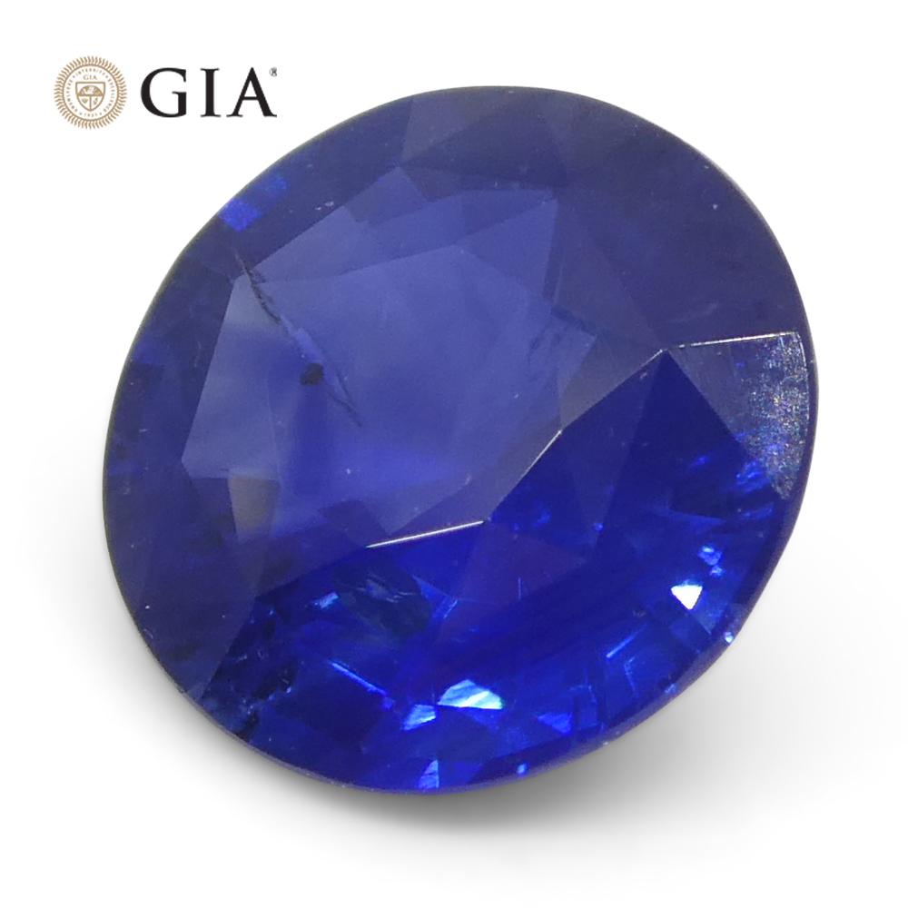 1.68 Karat runder blauer Saphir GIA zertifiziert Sri Lanka   im Angebot 2