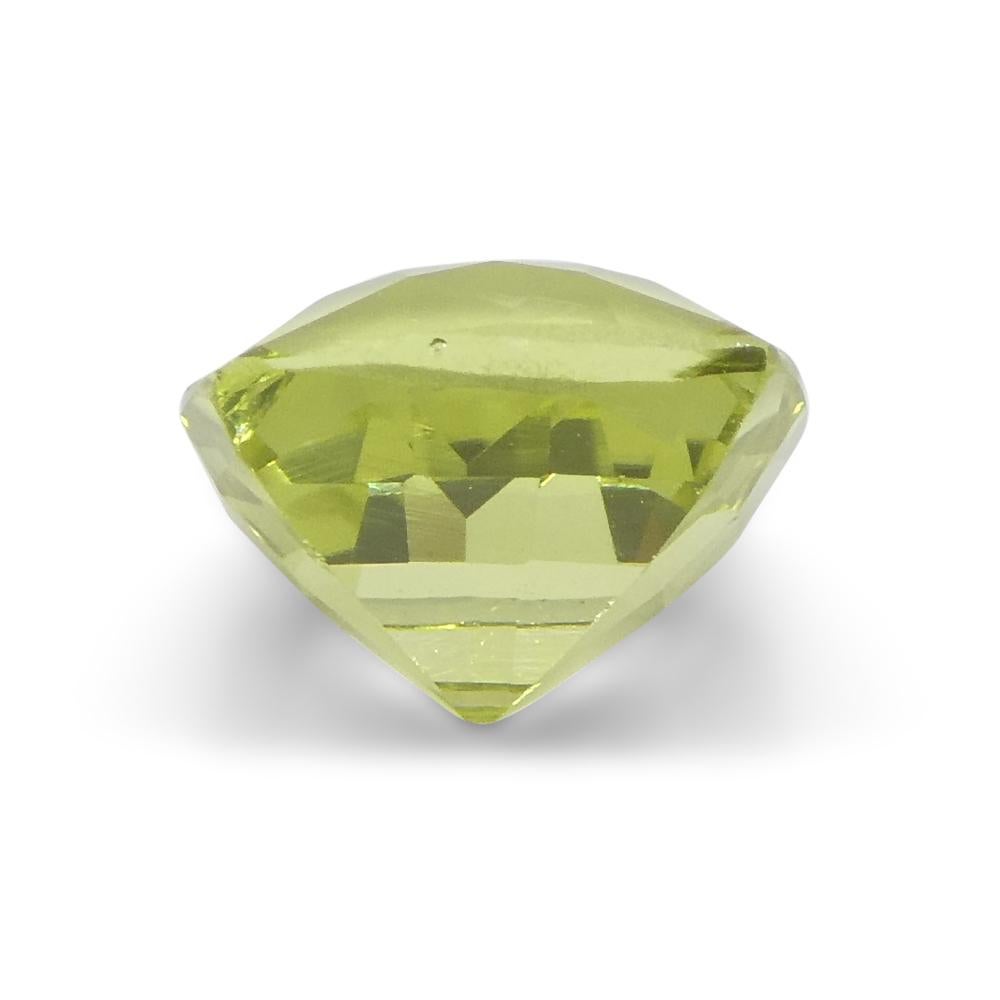 Crisoberillo quadrato verde-giallo a cuscino da 1,68ct dal Brasile in vendita 6